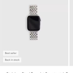 Quince Silver Smartwatch Wristband